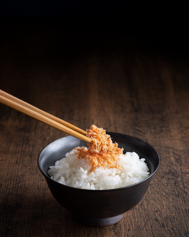 鮭フレークの乗ったご飯