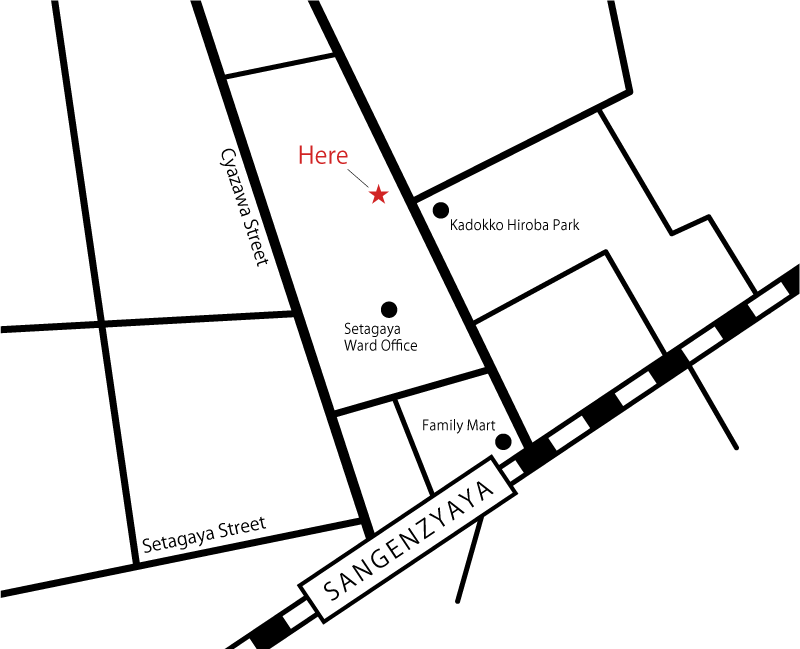 三軒茶屋店の地図