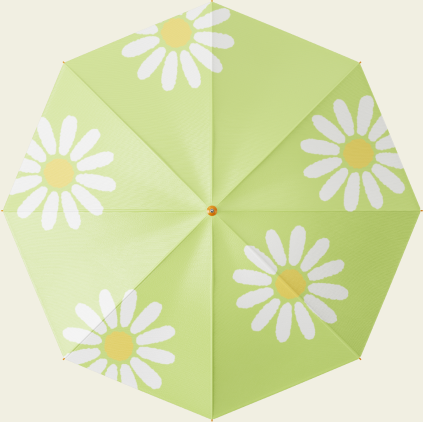 黄緑の花の傘